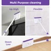 wlich Baseboard Cleaner Tool with Handle 2.0, 60" Extendable Long