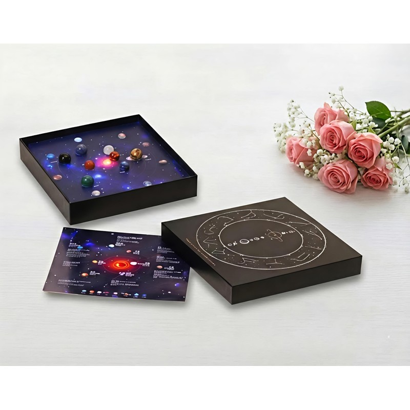 Solar System Crystal Collection - 8 Planets Gemstone Set &