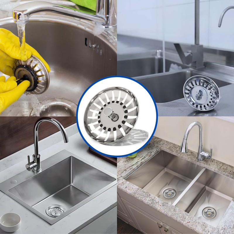 FIXCITI 78mm Sink Plug strainer - SS 304 Sink Plug