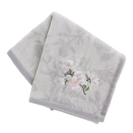 Blooming 138857-0001-06 Wedgwood Towel Handkerchief, Magnolia (Gray), 100% Cotton, Women's 11.0 inches (28 cm), gray