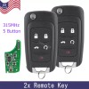 Replacement for Chevy 2010-16 Camaro Cruze Equinox Malibu Remote Key