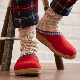 HAFLINGER GZ Clog - Navy, 36 5 Women/3 Men