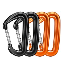 Hirola Mosquetones, Mosquetones para Escalada, Mosquetones Resistentes de 3.2 Pulgadas para Senderismo, Camping, Hamacas, Llaveros, Correas de Perro, Ideal para Entusiastas del Aire Libre