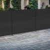 Coarbor 5'Hx3'W Iron Poles Privacy Fence Metal Fence Covering Privacy
