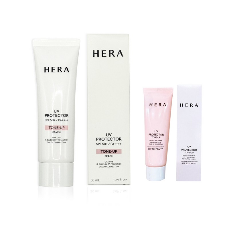 Hera UV UV Protector Tone-up Sun Cream Peach SPF50+PA++++ 50ml+40ml