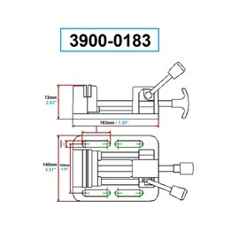 HHIP 3900-0183 Pro-Series High Grade Iron Quick Slide Drill Press Vise, 3" Width x 1.25" Depth Jaw, 3.5" Jaw Opening (Pack of 1), Silver