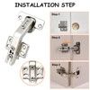 JinBoCheng 2 Pack 135° Lazy Susan Hinges for Cabinets, Corner