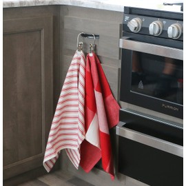 Mawa by Reston Lloyd Accesorio portátil Antideslizante Semi Redondo Gancho para Colgar Ropa de lavandería o Viajes, Estilo K/1, Juego de 5, Color Negro