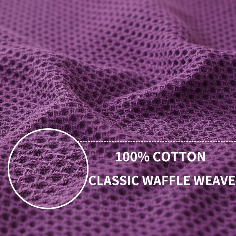 Homaxy Homaxy 100% Cotton Waffle Weave Kitchen Dish Towels, Ultra