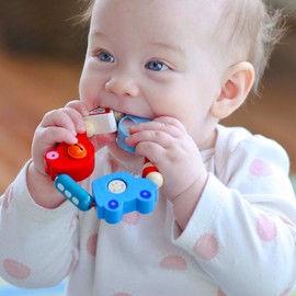 HABA Toot-Toot Clutching Toy (Made in Germany)