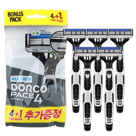 Dorco Face 4 Portable Razor (4P+1P) / 도루코 페이스4 휴대용 면도기(4P+1P)