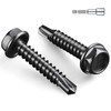 BNUOK #14 x 1-1/4 Inch Self Drilling Screws, (117pcs) 2