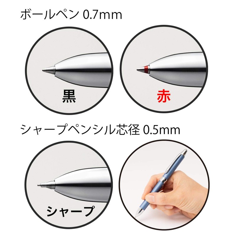 Pentel Vicuna EX BXW1575S Multi-Functional Ballpoint Pen, Sky Blue