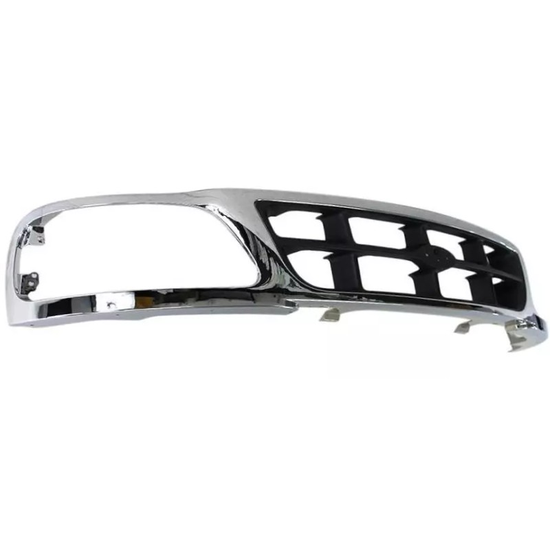 TopAlpha Chrome Front Grille w/Gray Insert Assembly For 97-98 Ford