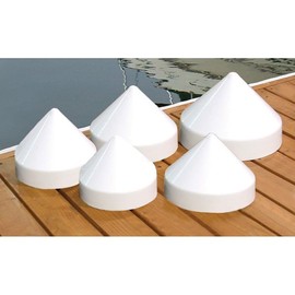 Dockmate Conehead Cap for Round Pilings | 9" Dia. | Seagull Deterrent | UV-Resistant Polypropylene