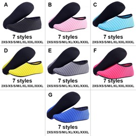 tieedhfu 1 Pair Beach Shoes Non-Slip Elastic Quick Dry Barefoot Socks Water Sports Comforatable Underwater Adults, Pink, M