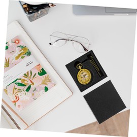 TEHAUX 4pcs Pocket Watch Case Paperboard Organizer for Watches Removable Cushion for Accessories for Personal and Business Use Elegant Display Storage Box