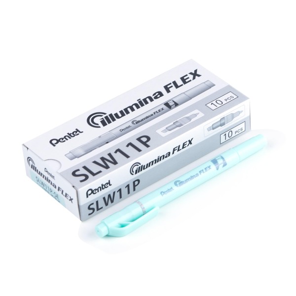Pentel Illumina Flex Liquid Highlighter, Dual Tip Chisel and Bullet,