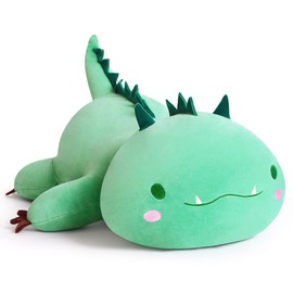 SNOWOLF Cute Dinosaur Plush Pillow Soft Dino Stuffed Animal Kawaii Plushie Toy Hugging Pillow Great Gift for Kids and Adult Birthday Christmas Valentines Day, 12",Green