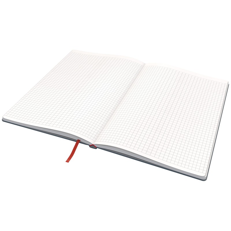 Leitz Squared Hardcover Notebook in Large B5 Format, 80 Sheets,