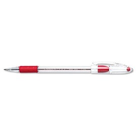 Pentel : R.S.V.P. Stick Ballpoint Pen, Red Ink, Fine, 0.70 mm, 12 per Pack -:- Sold as 2 Packs of - 12 - / -Total of 24 Eac