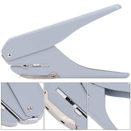 Perforadora de setas, perforadora de hongos Perforadora de un orificio manejada para páginas de hojas sueltas Portátiles Oficinas Material escolar(gris)