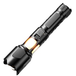 KZK Taschenlampe Led Aufladbar 500000 Lumen, Extrem Hell Zoombare Mit 360° COB Arbeitsleuchte, IP67 Wasserdicht, 7 Modi Starke Campinglampe für Camping Angeln Notfall Outdoor