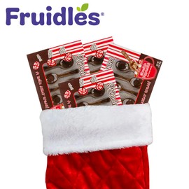 Fruidles Chocolate Peppermint Flavored Stirring Spoons, Candy Hot Stirring Edible Spoons, Gourmet Milk Cocoa Edible Spoon Stirrers, 3 Oz (5 Spoons per Box) (8-Pack)