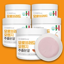 Morosil Orange Powder Powder Morosil Orange Extract Powder 5 Bottles Monosil Extract / 모로실 오렌지 가루 분말 모르실 모로오렌지 추출분말 5병 모노실 추출물