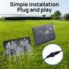 DC HOUSE 20W Solar Fan Powered Exhaust Fan for Chicken