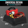 Moblorg Heavy Duty Storage Organizer for Vehicle Trunk, Garage, Under