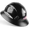 Full Brim Hard Hat with Built-in Visor Vented Construction Safety