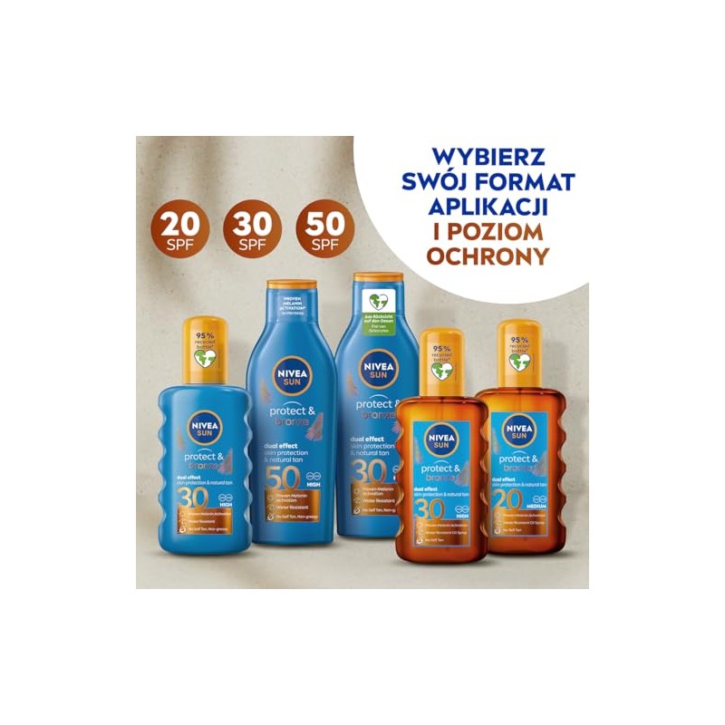 NIVEA SUN Protect & Bronze Sun Oil SPF 20, 200