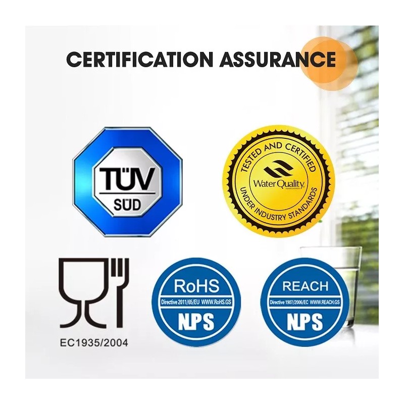 PurePlus 2 Pack Home Business Chlorine Free Drinking Water Filter