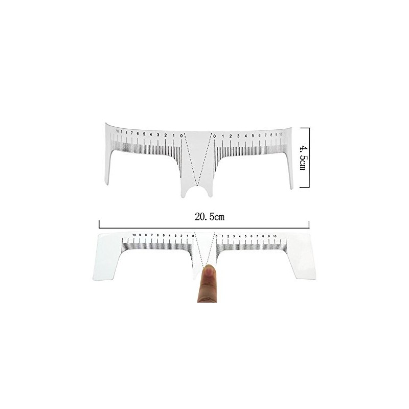 2 Updated Support to Nose Positioning Care Eyebrow Template Shaper Ruler