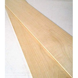 Pack of 2 Hard Maple 1/4" Thick, Up to 7" Wide, 24" Long. You Choose Width. Thin Solid Wood Lumber Made by Wood-Hawk (1/4 x 5 x 24)