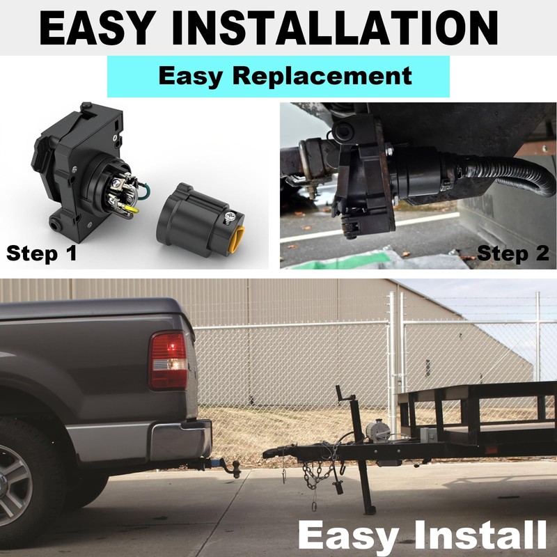 Multi Tow 7 and 4 Pin Trailer Connector Heavy Duty