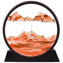 Moving Sand Art Picture; 3d Sand Art Liquid Motion Cool Desk Office Gadgets Stuff Hourglass Deep Sea Sandscapes Bookshelf Decorative Falling Ocean Mountain Decoration Work Calming Reliever Scapes