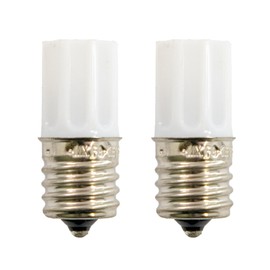Maxar Electric Glow Bulbs, E-Shape, FG-1E, 2-Pack x 10, For 10-30W Base, E17 (Screw-Type), Commercial Use