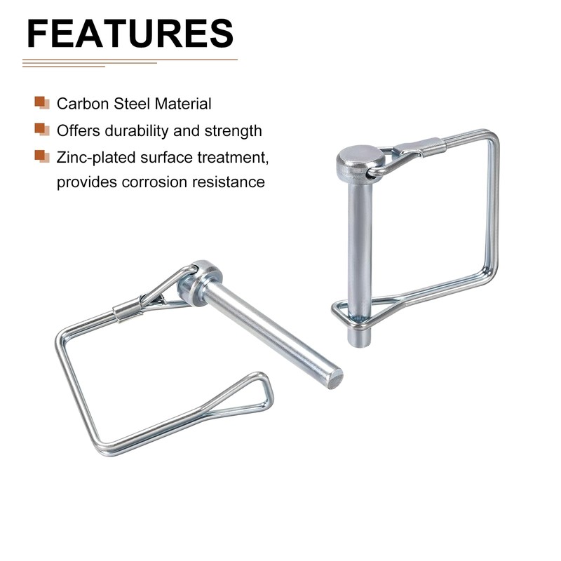 DTGN 6mm x 45mm (DxL) Axle Lock Pin for Agricultural