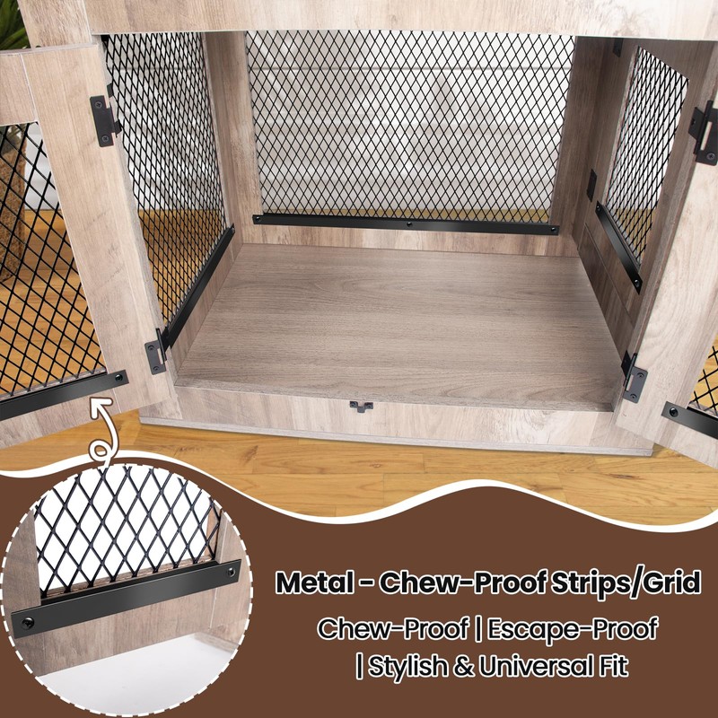 Agitree Pet Crate Furniture End Table - Rustic Style Small