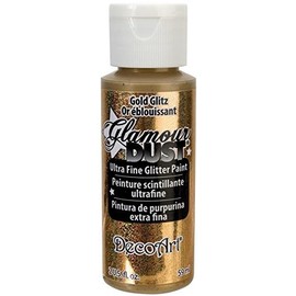 DecoArt Glamour Dust 2-Ounce Gold Glitz Glitter Paint