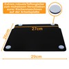 Sliding board made of acrylic, glossy black, 29 x 26