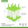 Tovolo Groovy Ice Pop Molds, Green - Set of 6