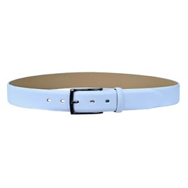 Lloyd Men's Leather Belt 35 mm Dark Buckle, White