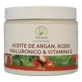 Productos Mart Mexico Crema Facial Argán, Á.hialurónico Y Vitamina E (400g) 6pack
