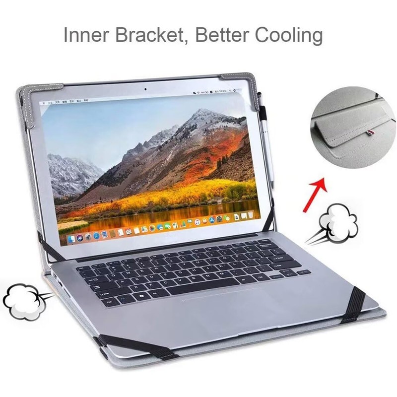 Berfea Stand Case Cover Compatible with Dell Latitude 7430 7420
