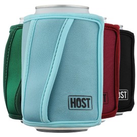 HOST Insta-Chill Can Cooler Flexible Freezable Gel and Ice Pack for Regular 12 oz Cans, Ice Blue