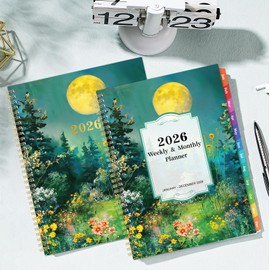 2026 Planner - 2026 Planner Weekly and Monthly from Jan. 2026 - Dec. 2026, 9" x 11", 2026 Weekly and Monthly with Coated Tabs, Reference 2026 Calendar
