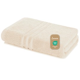Lavea Sauna Towel, 80 x 200 cm, Terry Series Elena, Cream